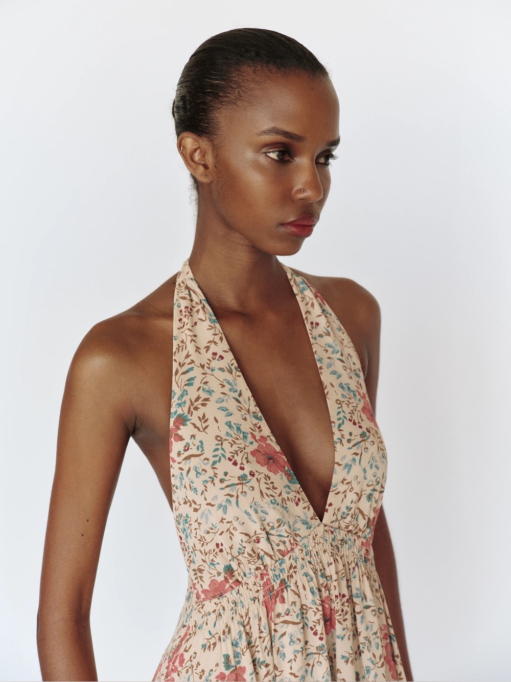 Reformation Valeraine Dress Natural - Size XS - Picture 2 of 3